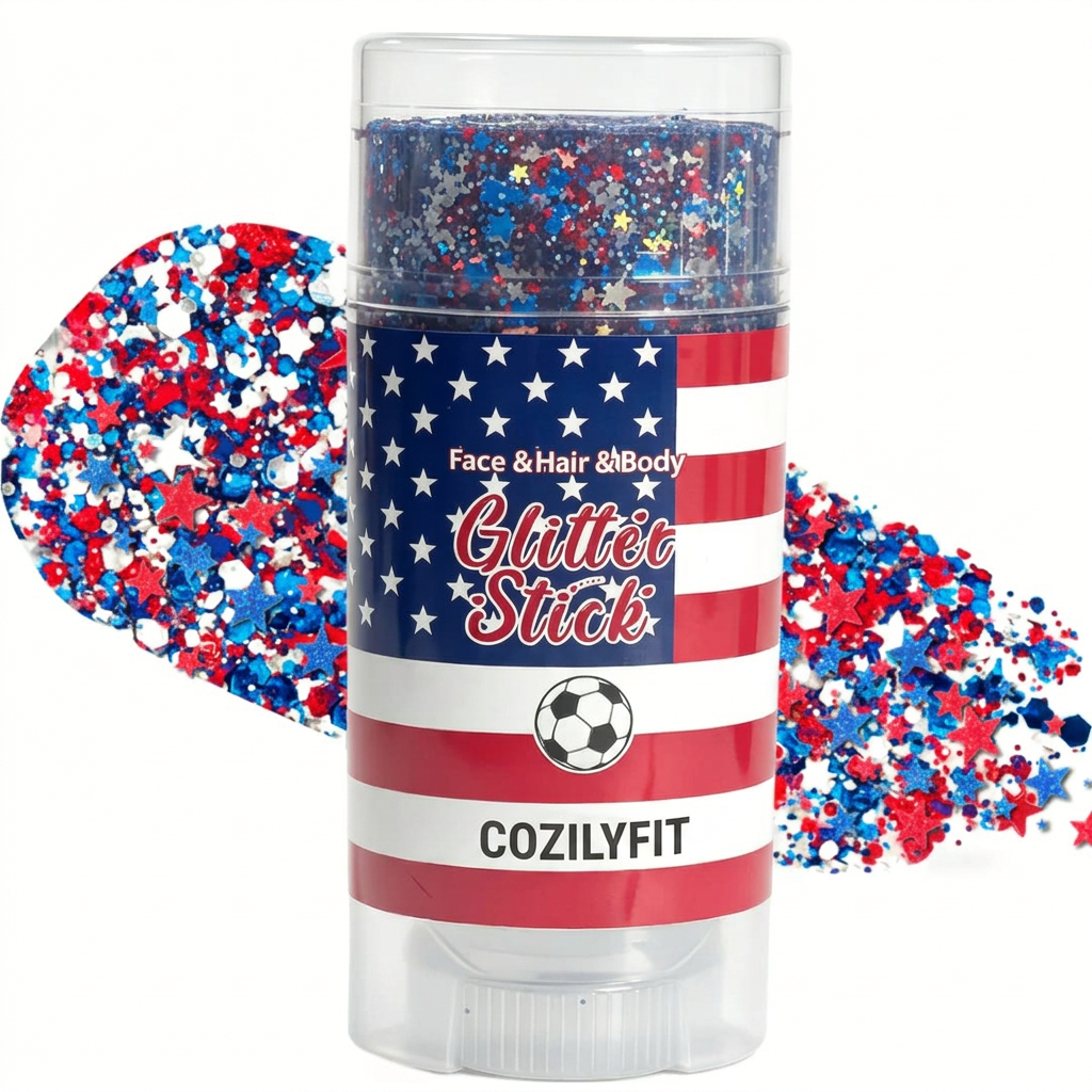 4th of July Glitter Stick – Red, White & Blue Body & Hair Sparkle