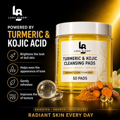 Luna Bloom Turmeric & Kojic Cleansing Pads